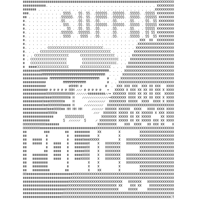 A sinister stylized silhouette, described in crude text art, shows a frowning, scowling constable alongside a caption reading SUFFER YOUR LOCAL POLICE.